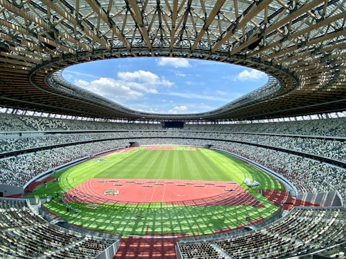 People inside a Football Stadium