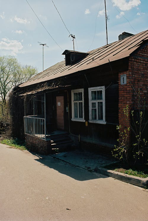 Sunlit Street near House