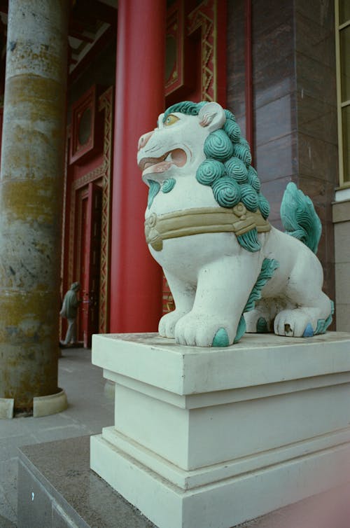 Lion in the Buddhist Temple