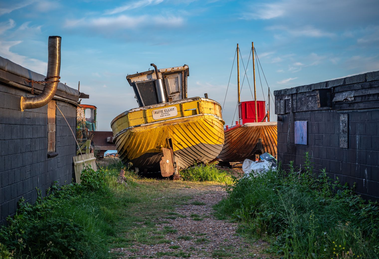 Manby — belongings being loaded for transport to storage