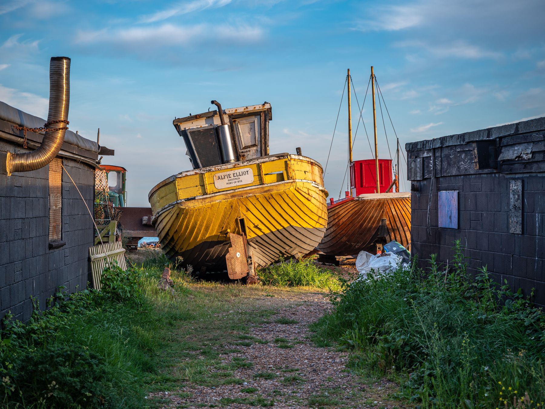 Bourton on the Water — belongings being loaded for transport to storage