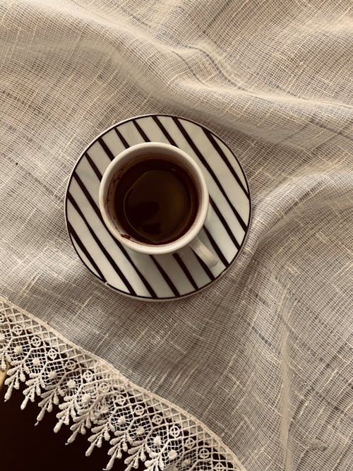 Free A Ceramic Cup with Coffee Stock Photo