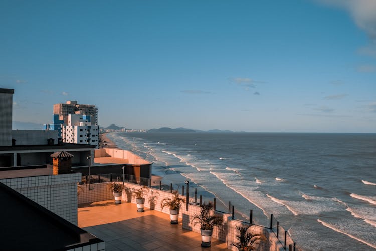 Apartment Buildings Along The Coast 