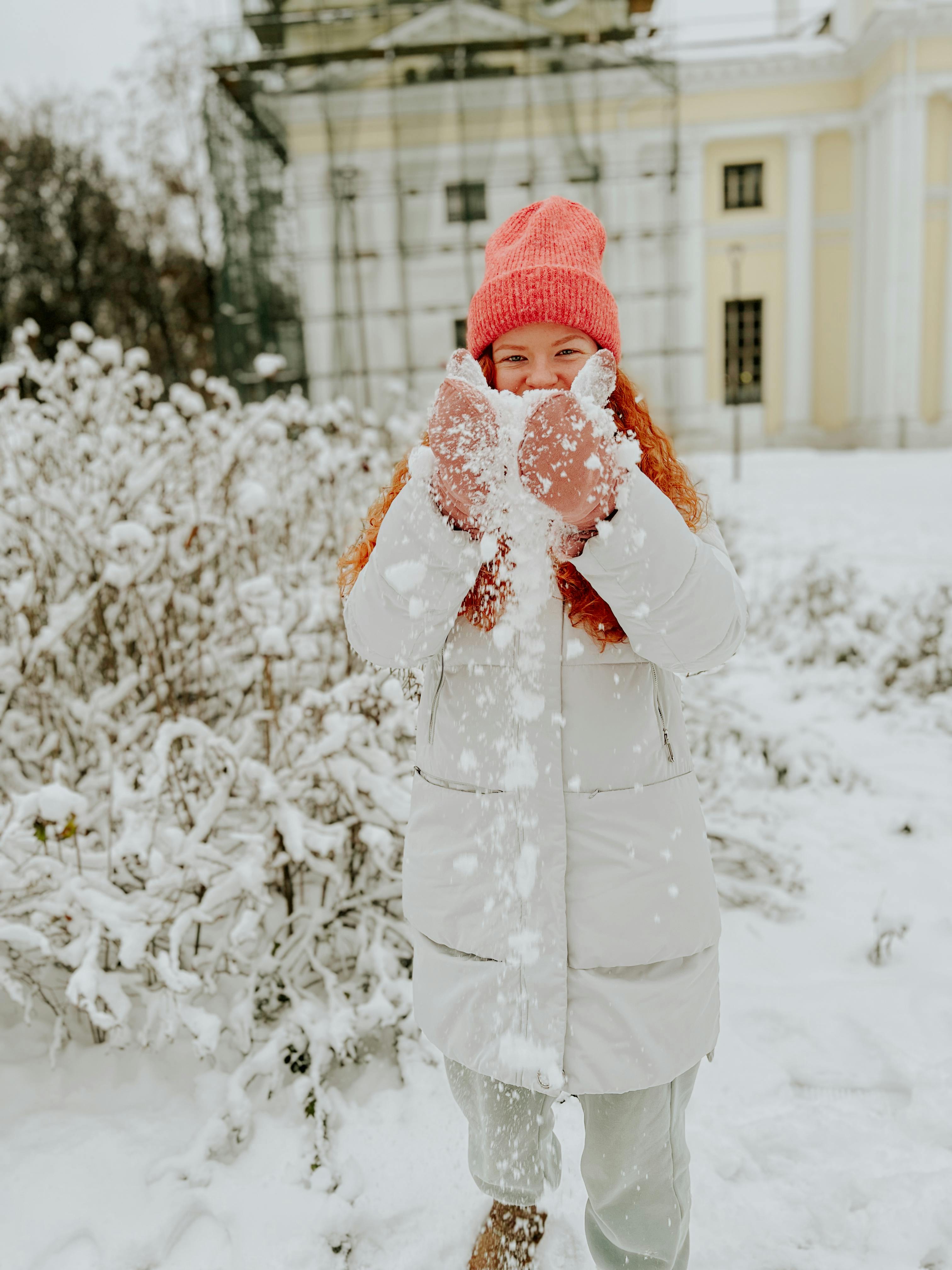 Woman Wearing a Fashionable Winter Outfit Standing Outside · Free Stock  Photo