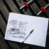 Pencil sketch on paper by Sofya Borboris on Pexels