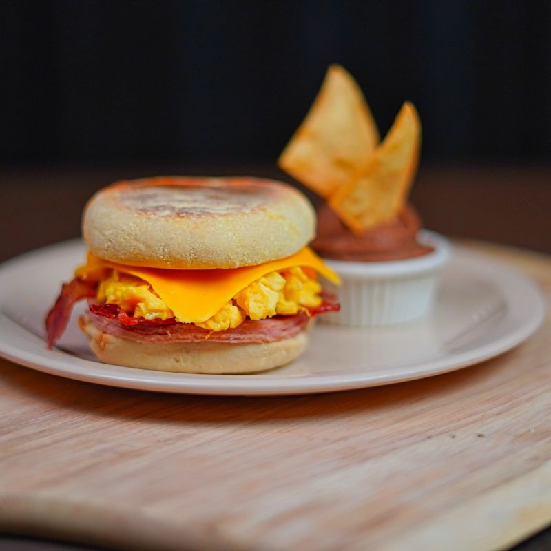 Bacon, Egg and Cheese Breakfast Sandwich