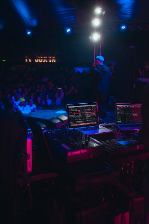 Man Performing in Front of an Audience