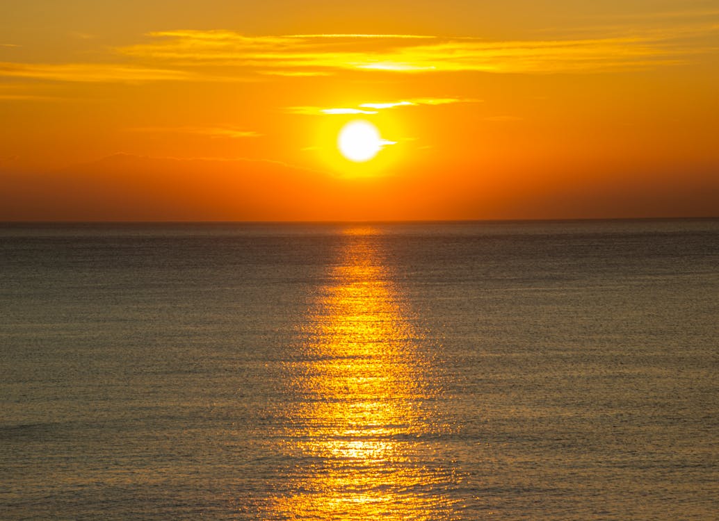 Fotobanka s bezplatnými fotkami na tému magická hodina, more, oceán