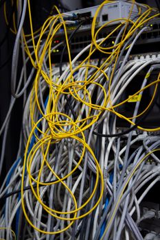 Blue and Black Coated Wires