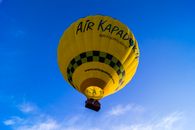 Yellow Hot Air Balloon Under Blue Sky