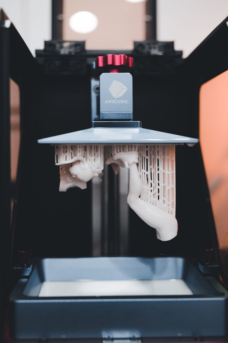 3D printer producing a part