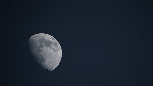 Moon in Night Sky