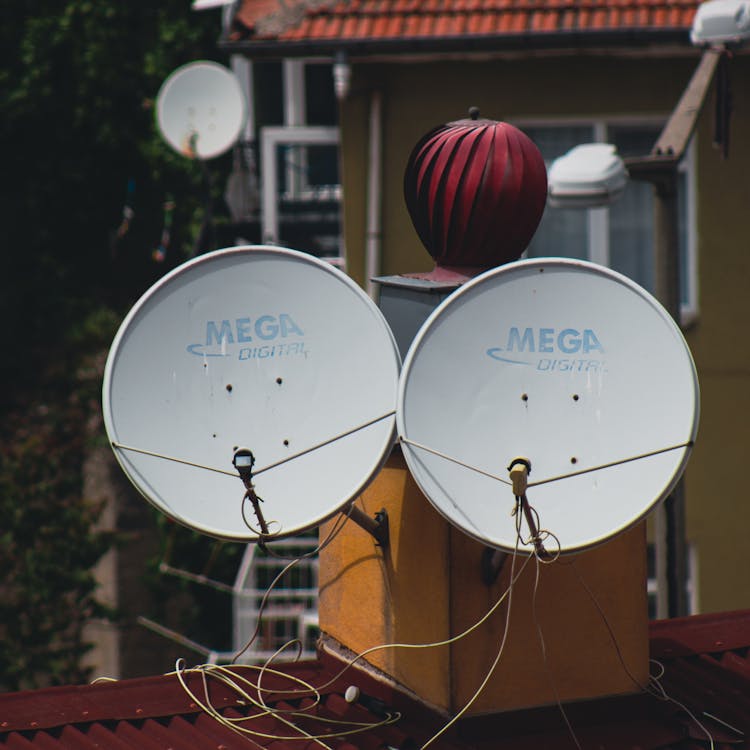 Satellite Dish On The Roof