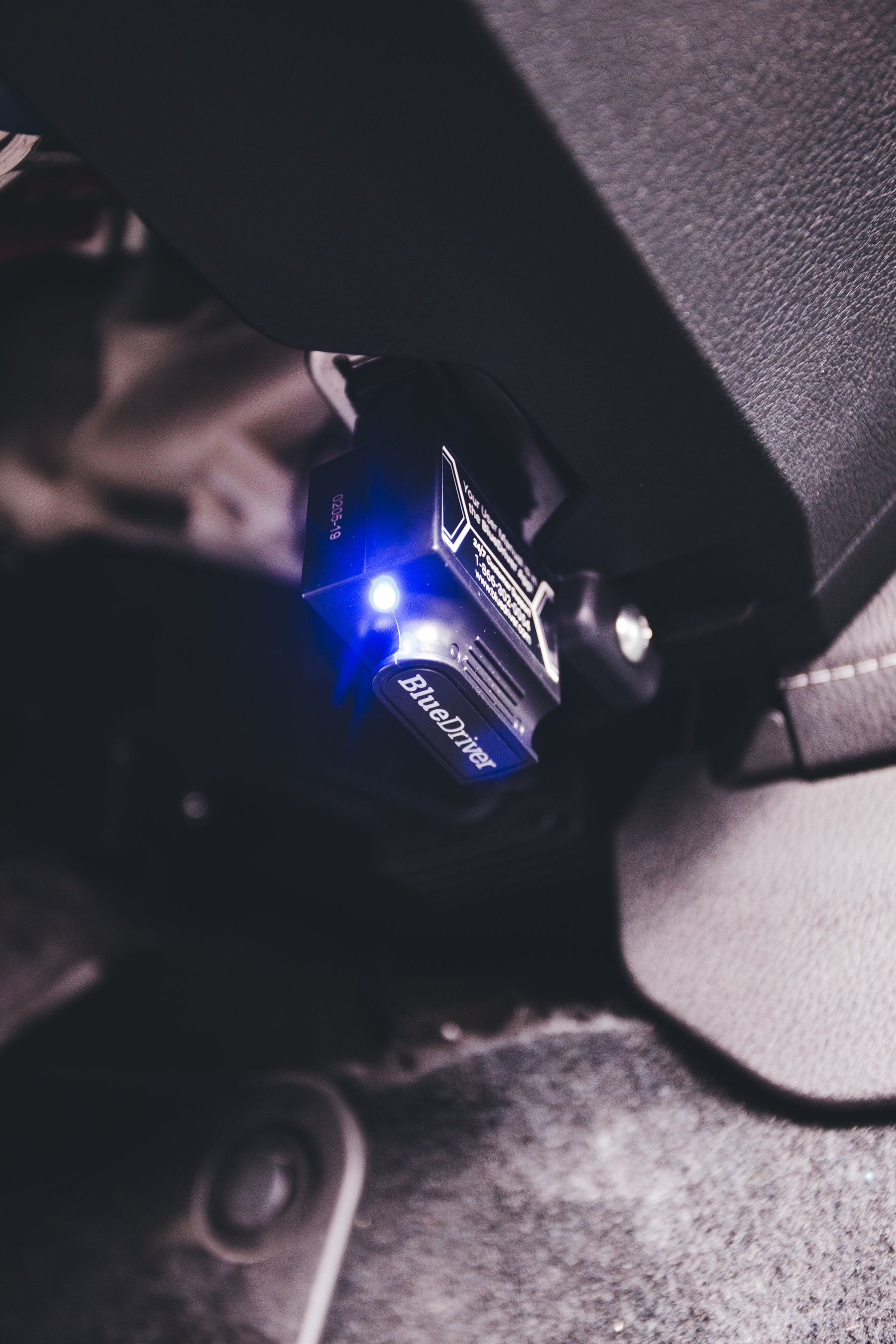 Vehicle diagnostic scanner connected to an automotive diagnostic port