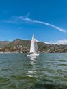 A Sailboat on the Sea