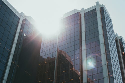 Low Angle Photography of Glass Building