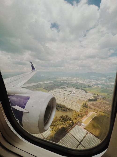 Rural Landscape Seen From an Airplane