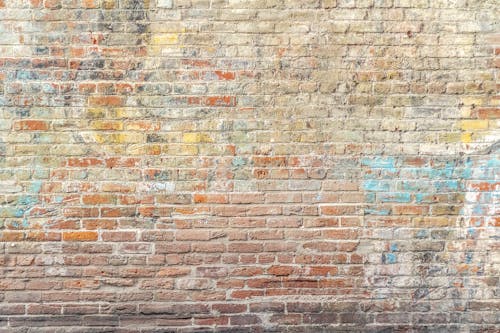 Close Upfoto Van Bruine Bakstenen Muur