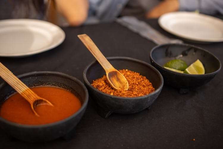 Ingredients In Bowls