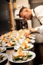 Shot of a Chef Preparing Elegant Dishes