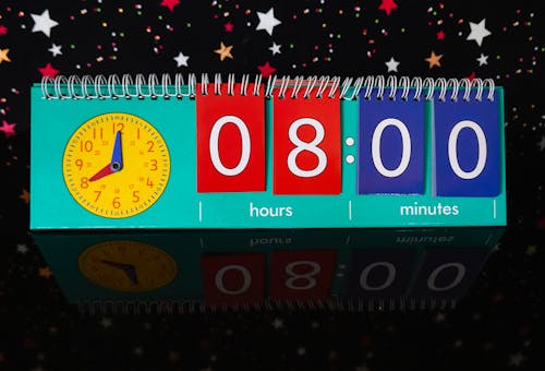 Free stock photo of clock, digital time, educational Stock Photo