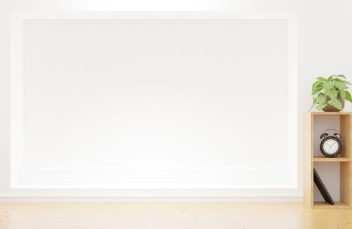 Бесплатное стоковое фото с copy space, белая стена, деревянная полка