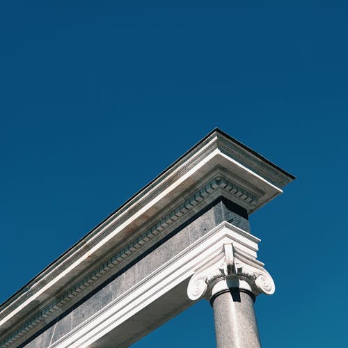 Imagine de stoc gratuită din arhitectura neoclasică, cer albastru, coloană