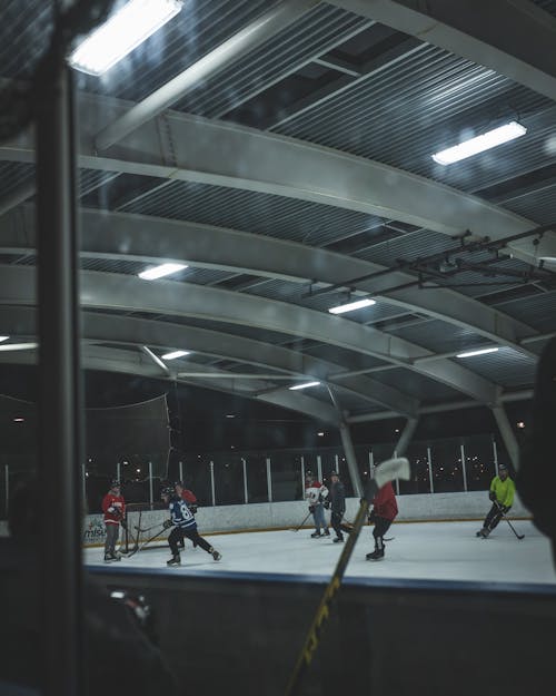 Darmowe zdjęcie z galerii z granie w hokeja, hokeiści, kije hokejowe
