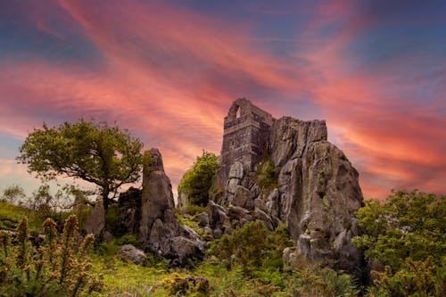 Darmowe zdjęcie z galerii z formacja skalna, krajobraz, las