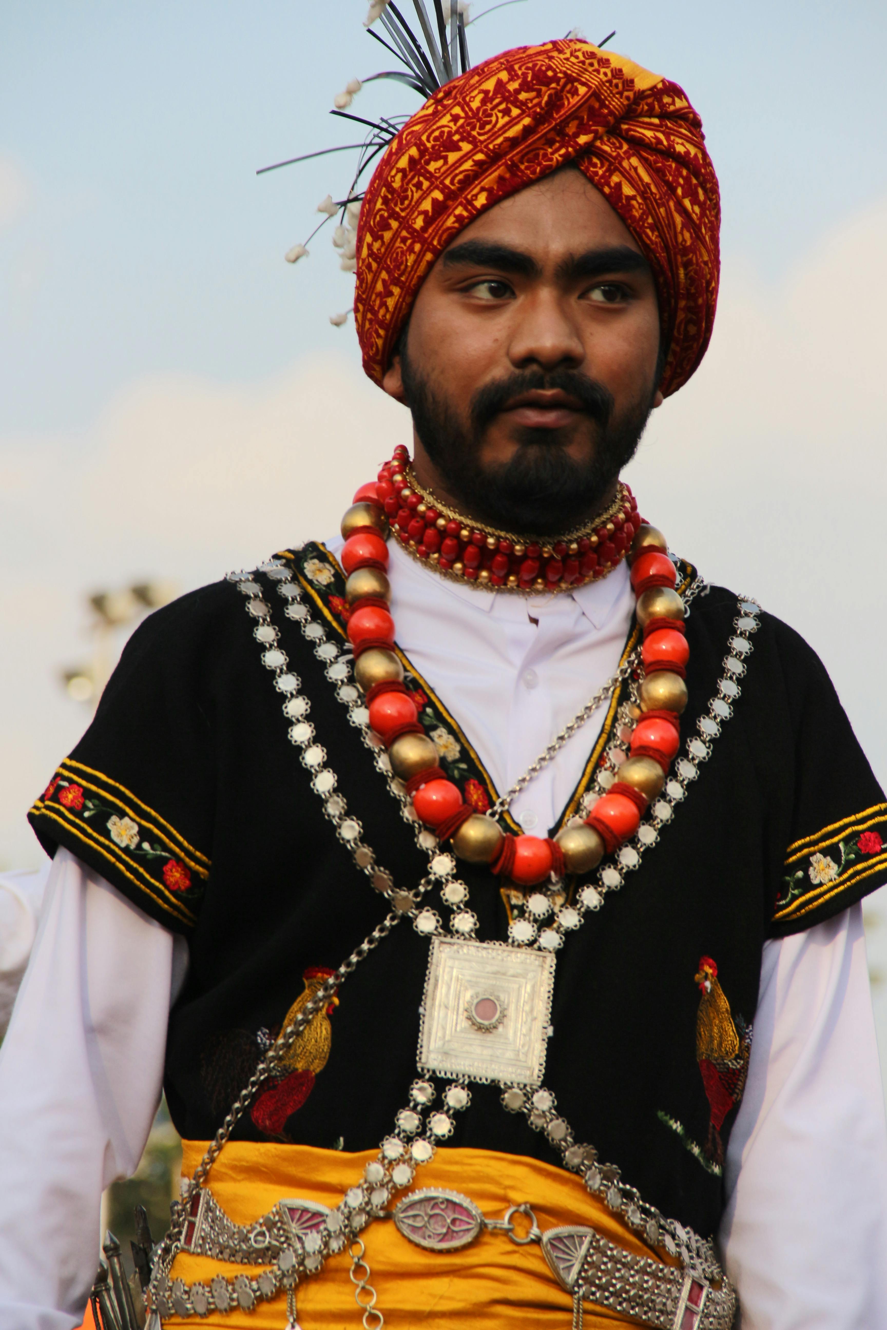 Portrait of a Man Wearing Traditional Clothing · Free Stock Photo