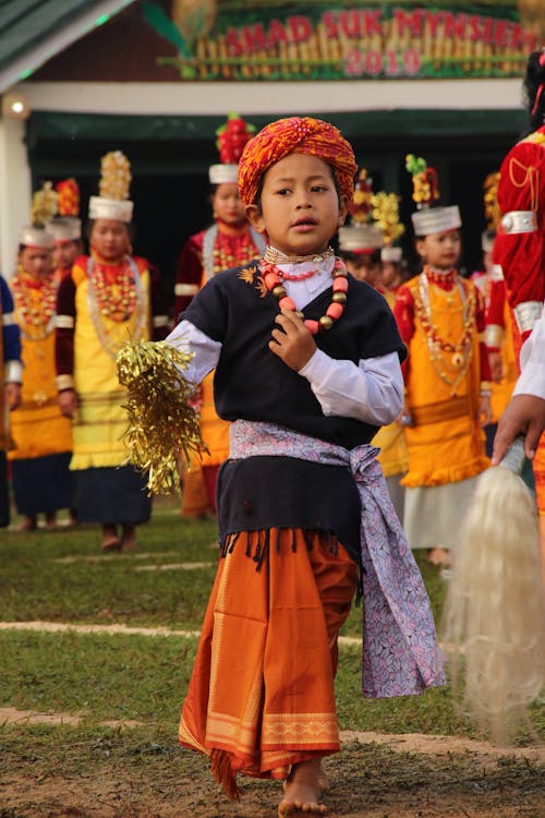 Girls in Costumes during Festival