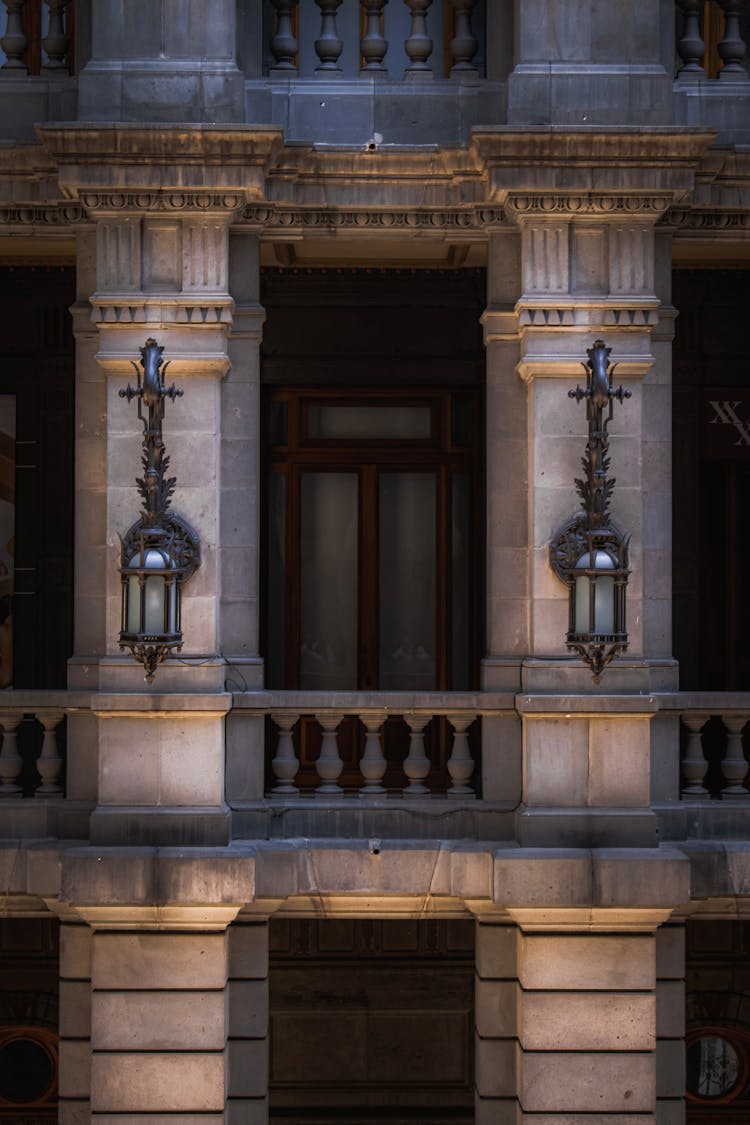 Lamps Around Balcony