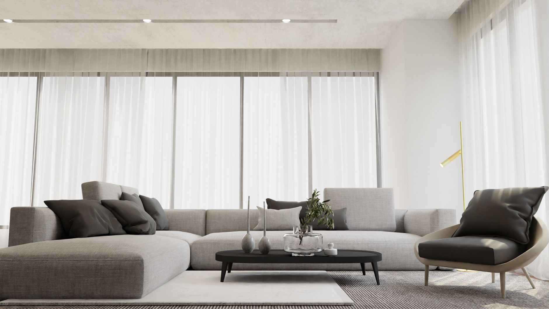 A thoughtfully designed, light-filled living room