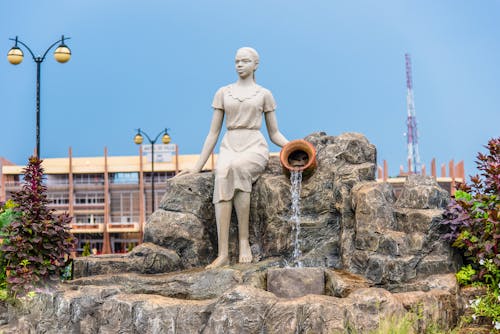 Gratis stockfoto met beeld, blauwe lucht, fontein