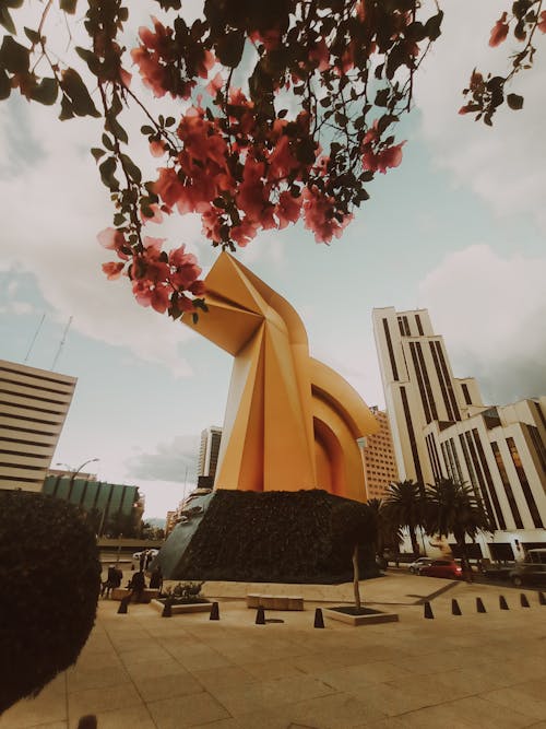 Tall Steel El Caballito Sculpture in Mexico