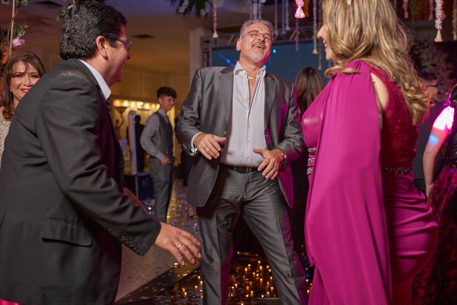 Guests at a formal company event