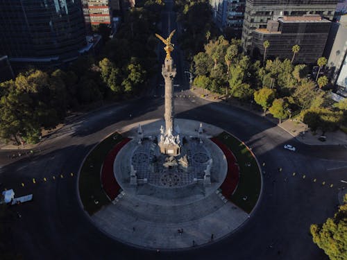 Безкоштовне стокове фото на тему «Аерофотозйомка, ангел незалежності, знімок із дрона»