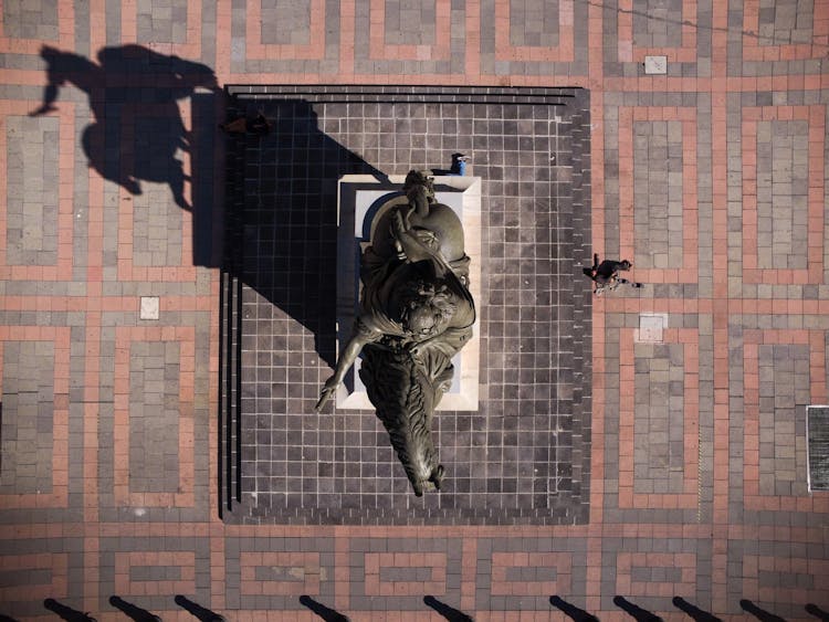 Bronze Statue Of A Man Riding A Horse