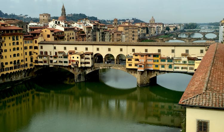 Bridge On River In Town