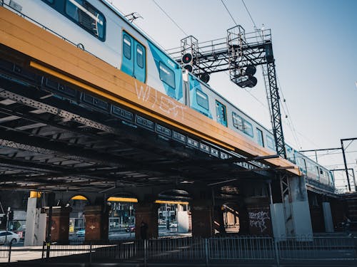 Free Metro Train Railway Platform Stock Photo