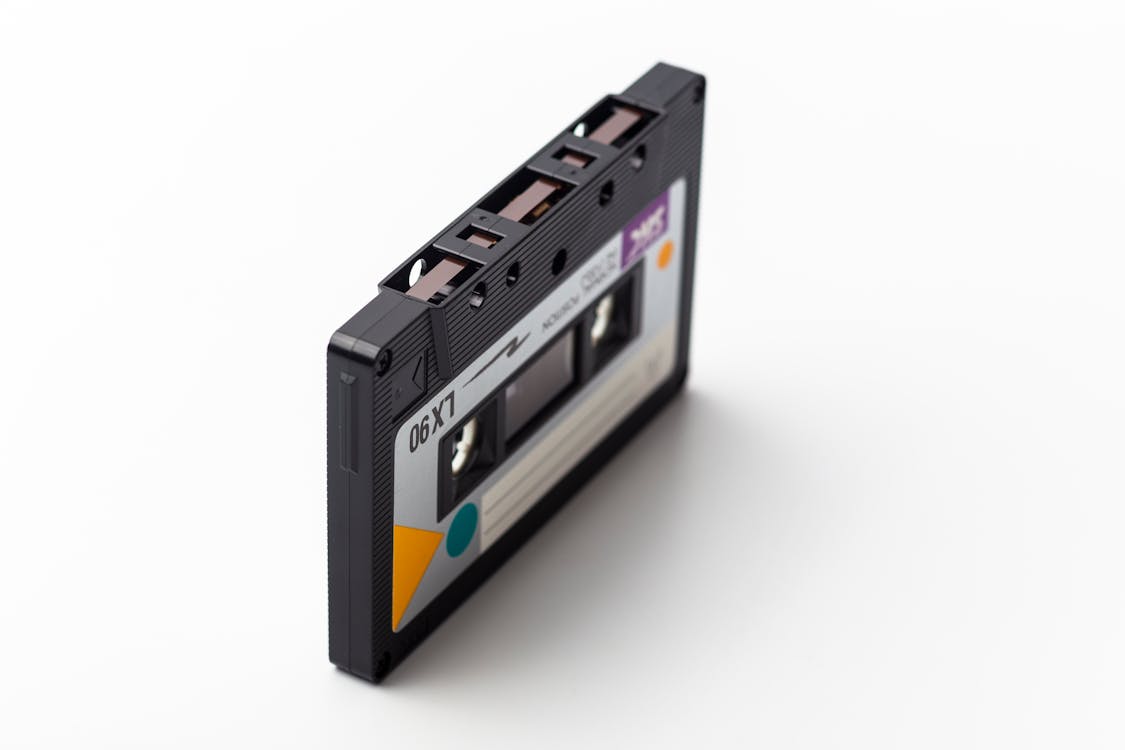 Zwarte Lx90 Cassetteband