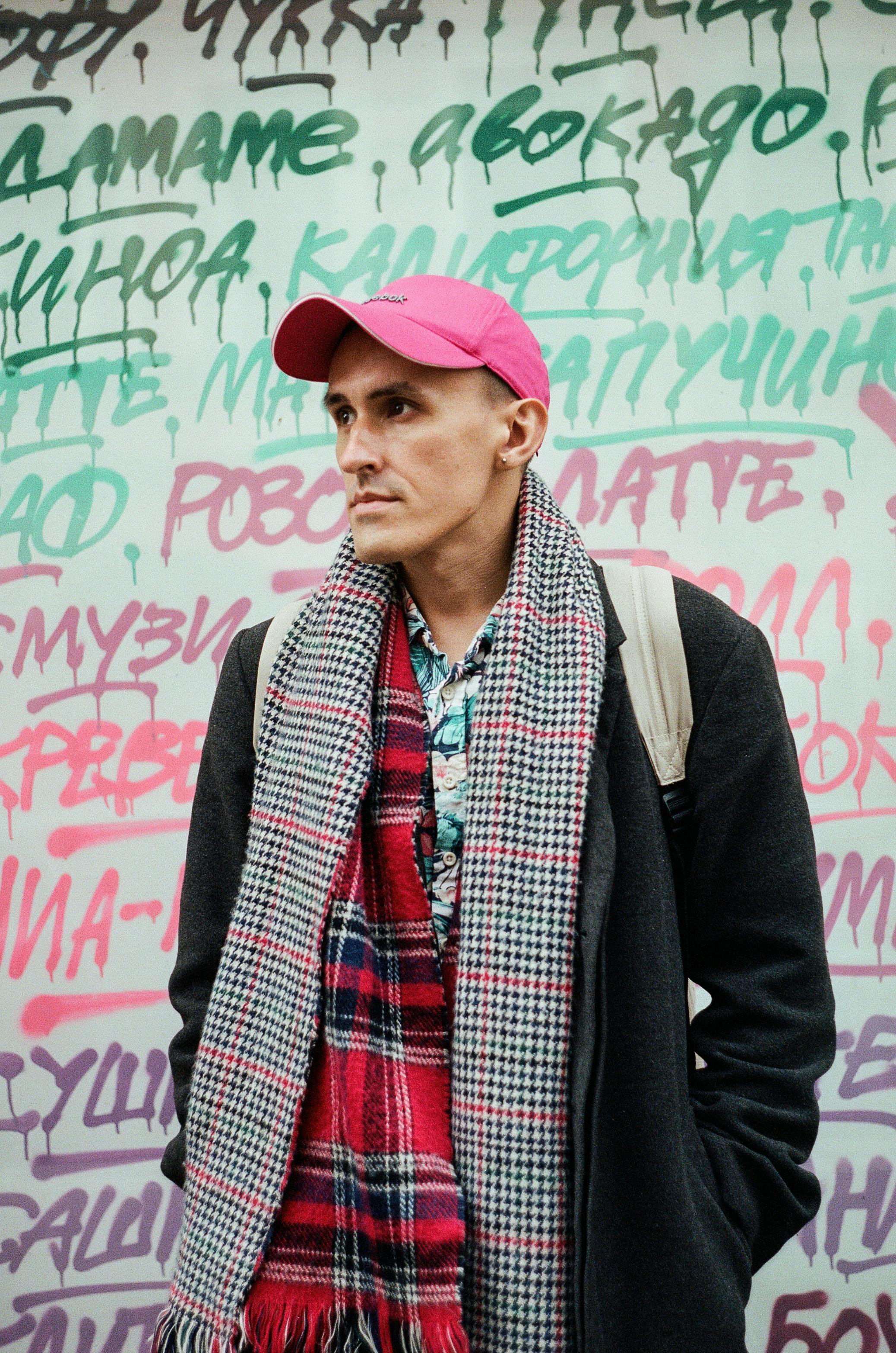 De franc Foto d'estoc gratuïta de bufanda a quadres, colors vibrants, contemporani Foto d'estoc