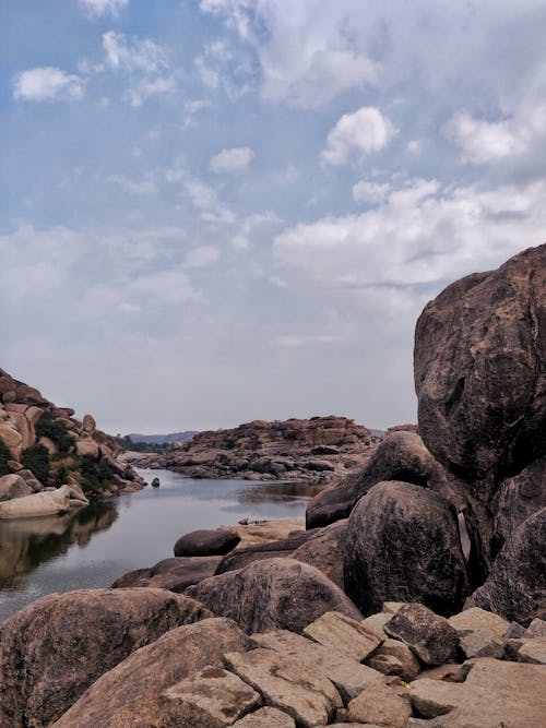 Rock Formation Near Body of Water