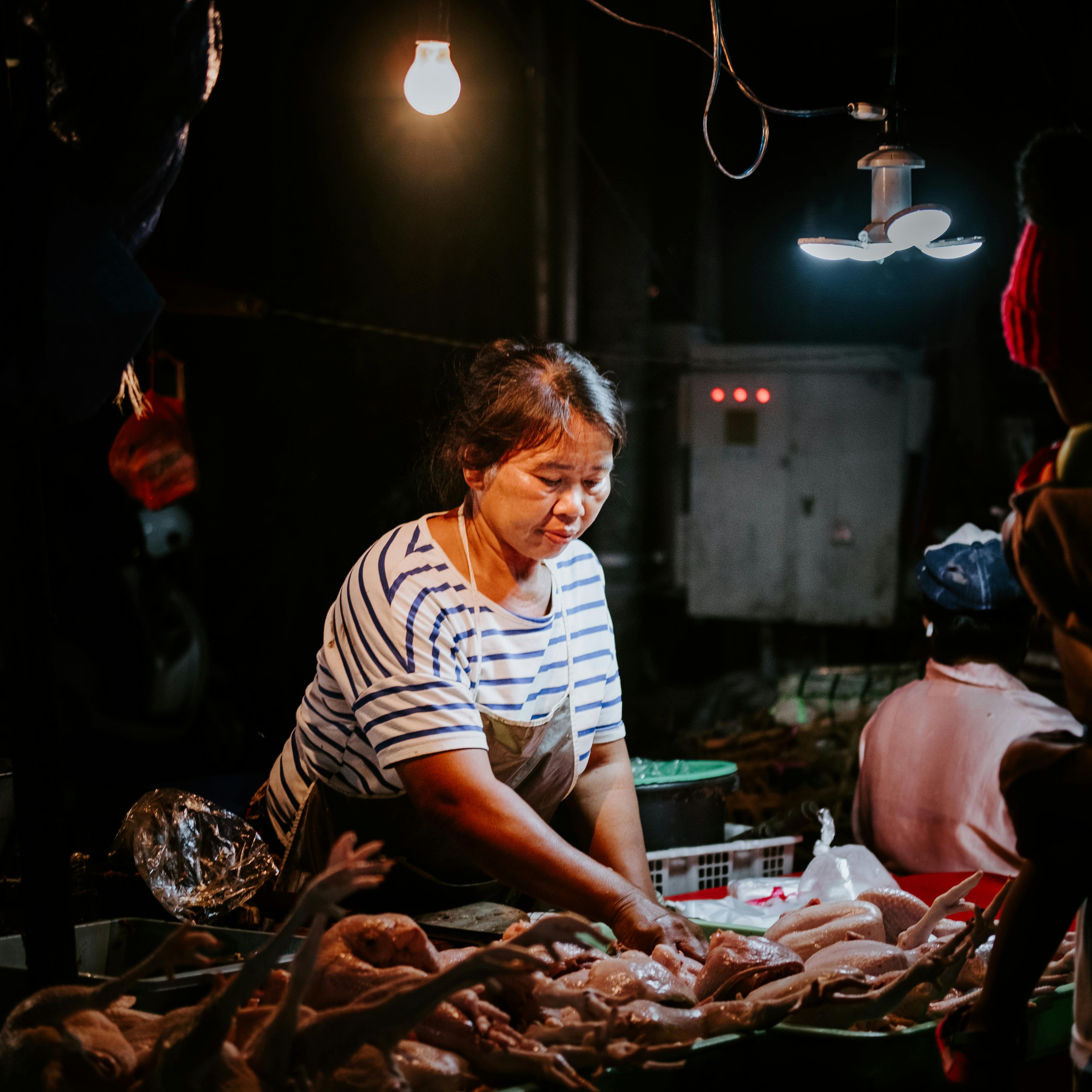A Woman Selling at the Market