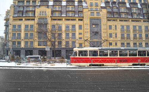 シティ, 交通機関, 冬の無料の写真素材