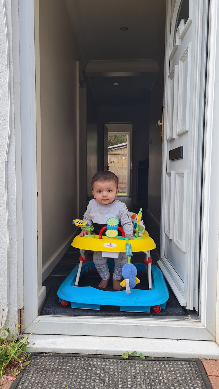 Boy With Toy Walker