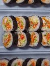 Sushi Rolls on White Tray