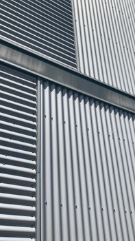 Building Wall Made of Galvanized Steel Sheets