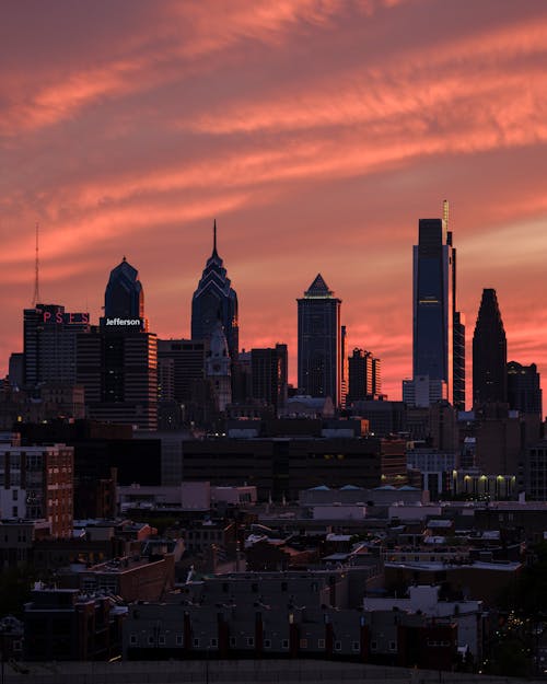 Free Sunset in Philadelphia Stock Photo