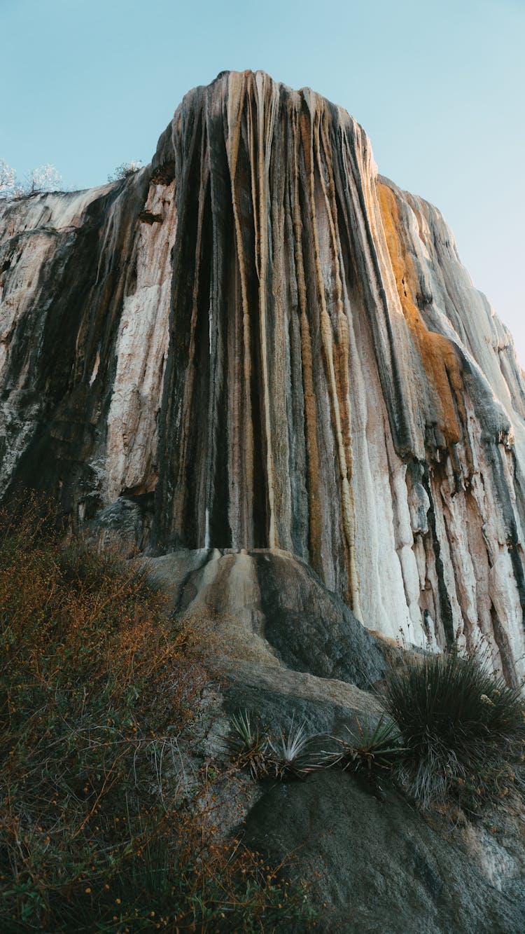 Natural Travertine Rock Formation